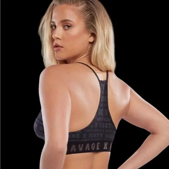 Savage X Fenty Black Bra Rhianna Size Small - Picture 2 of 5